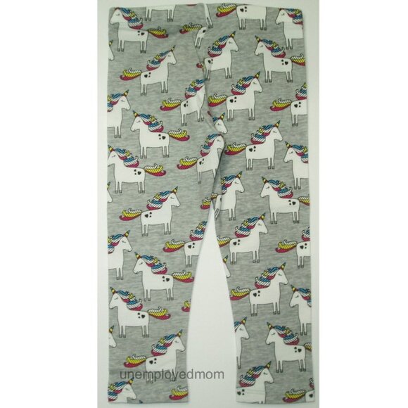 Girls Legging Joggers Pants 7 pair Bundle Lot Unicorns Hearts Animal Print Levis - Picture 11 of 15